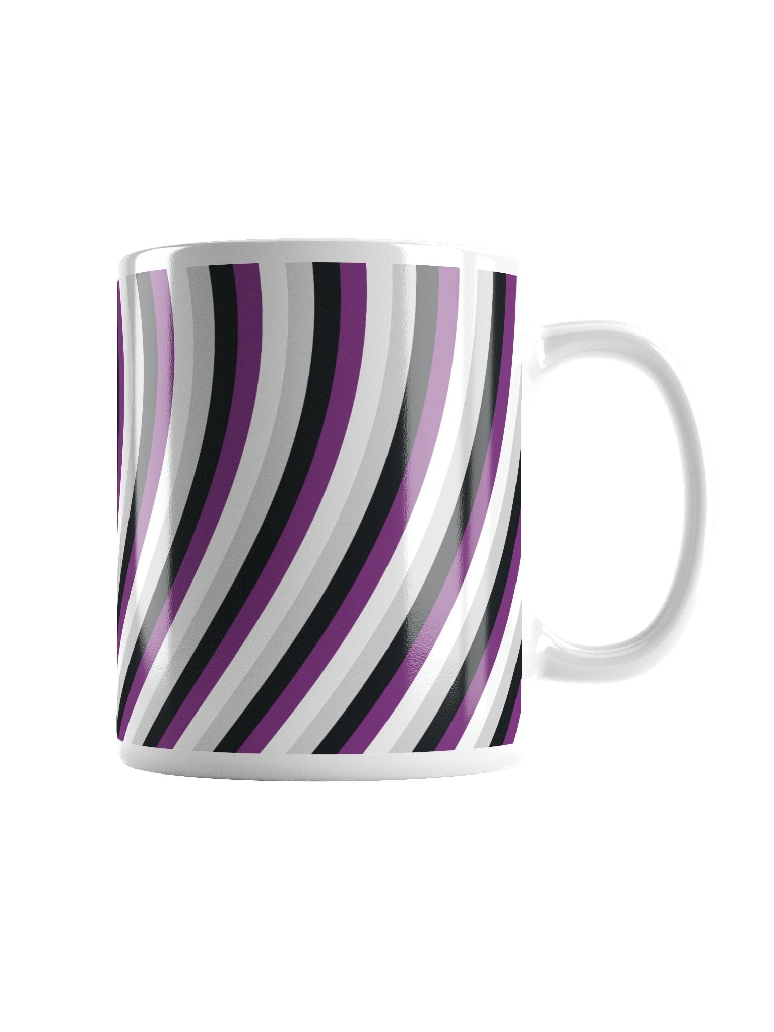 Asexual Pride Hearts Mug (Right-handed) product image (2)
