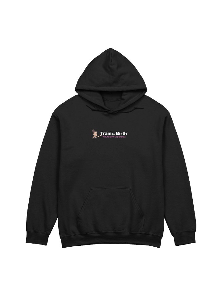 Train for Birth® Gildan Classic Black Hoodie product image (1)