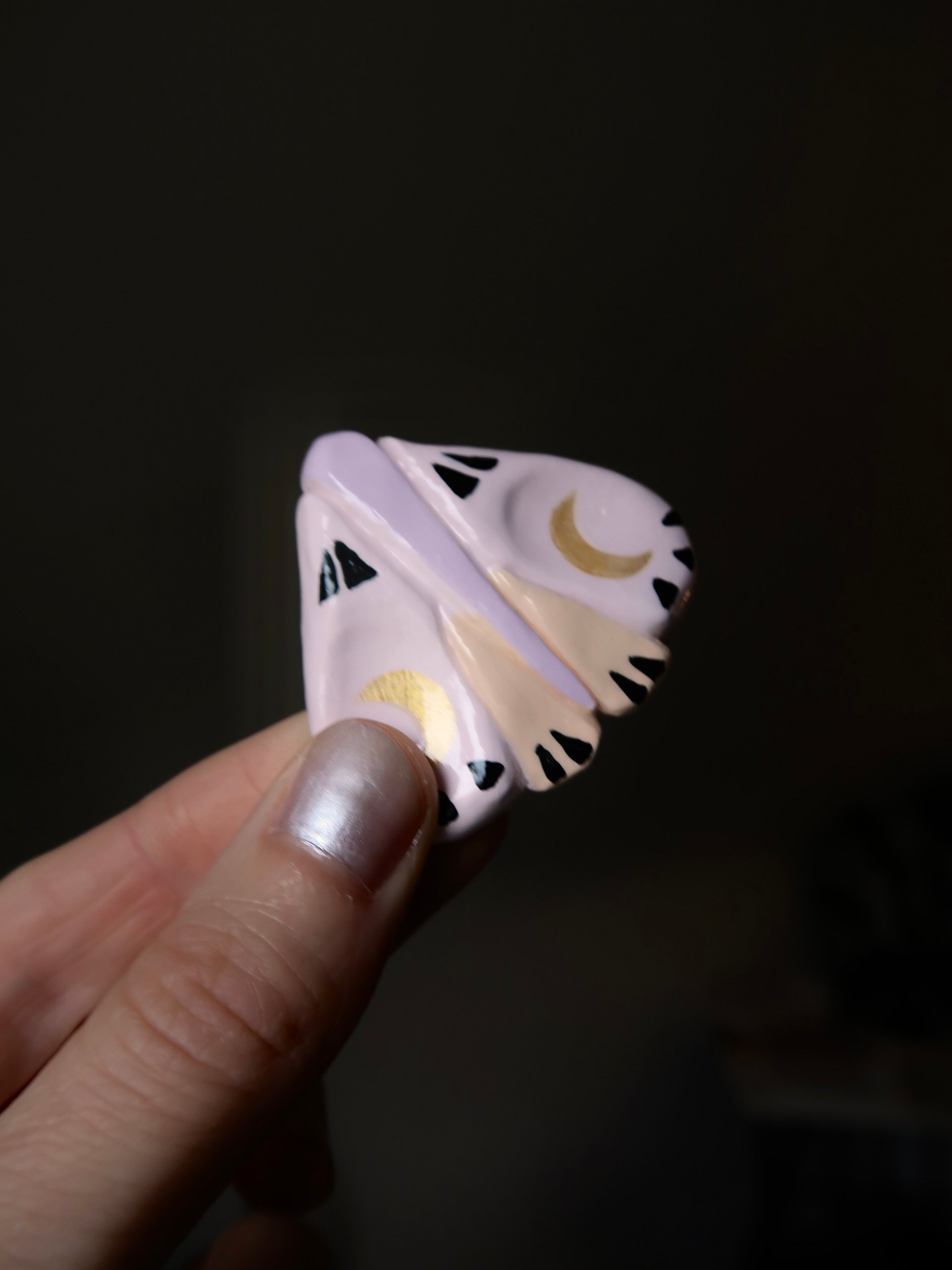 Pastel Moon Moth - Worry Stone product image (8)
