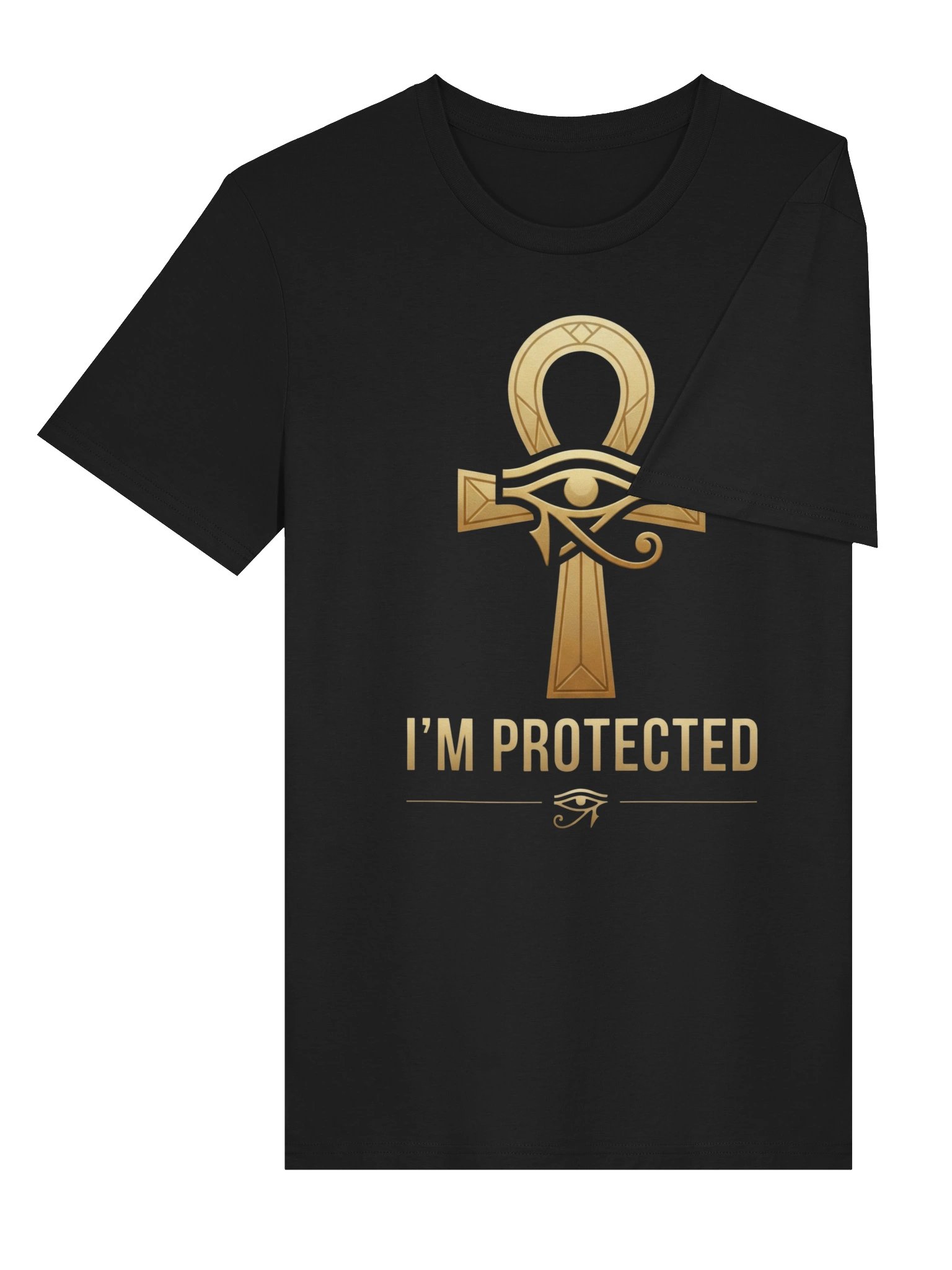 I'm Protected Ankh & Eye of Horus T-Shirt – Ancient Egyptian Protection Symbol Tee | Spiritual Awakening Unisex Shirt product image (4)