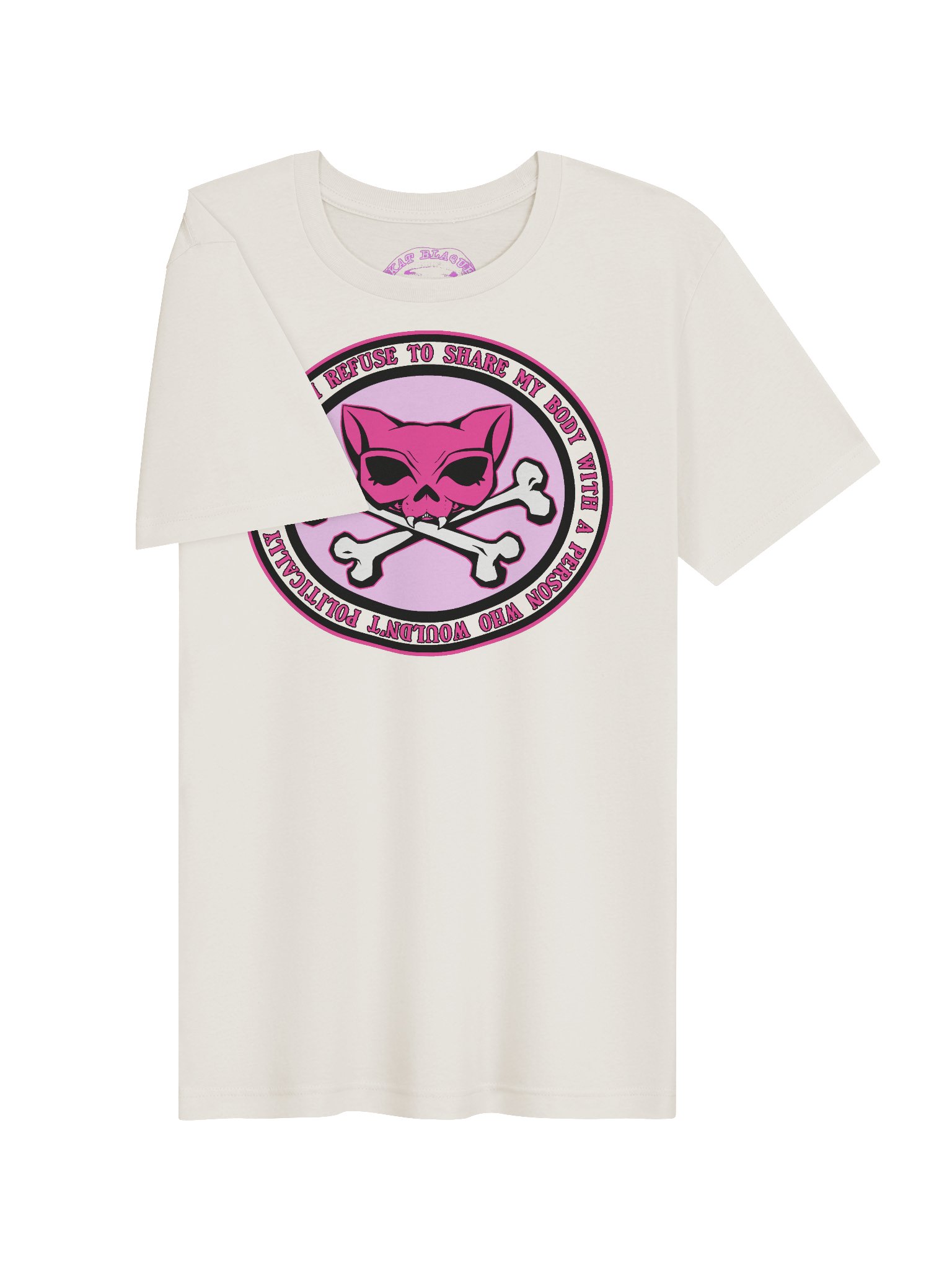 I Refuse Pink Kat Skull Shirt product image (103)