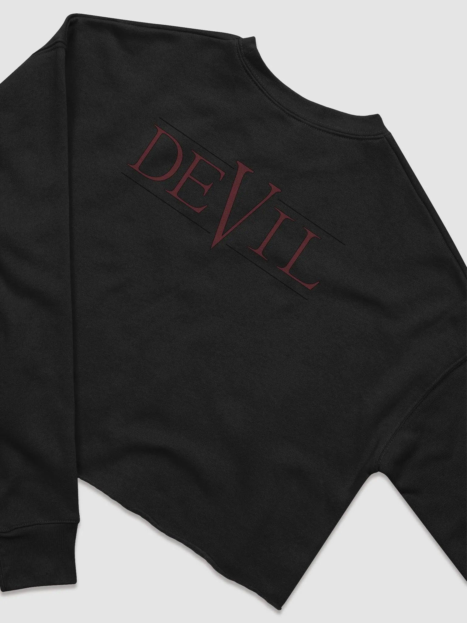 Good Vs Evil - God's In My Heart & The Devil's On My Back - Bella+Canvas Women's Fleece Crop Sweatshirt product image (5)
