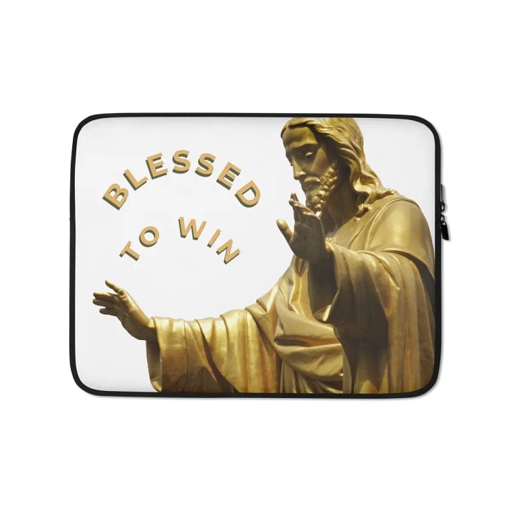 BLESSED TO WIN LAPTOP SLEEVE product image (1)
