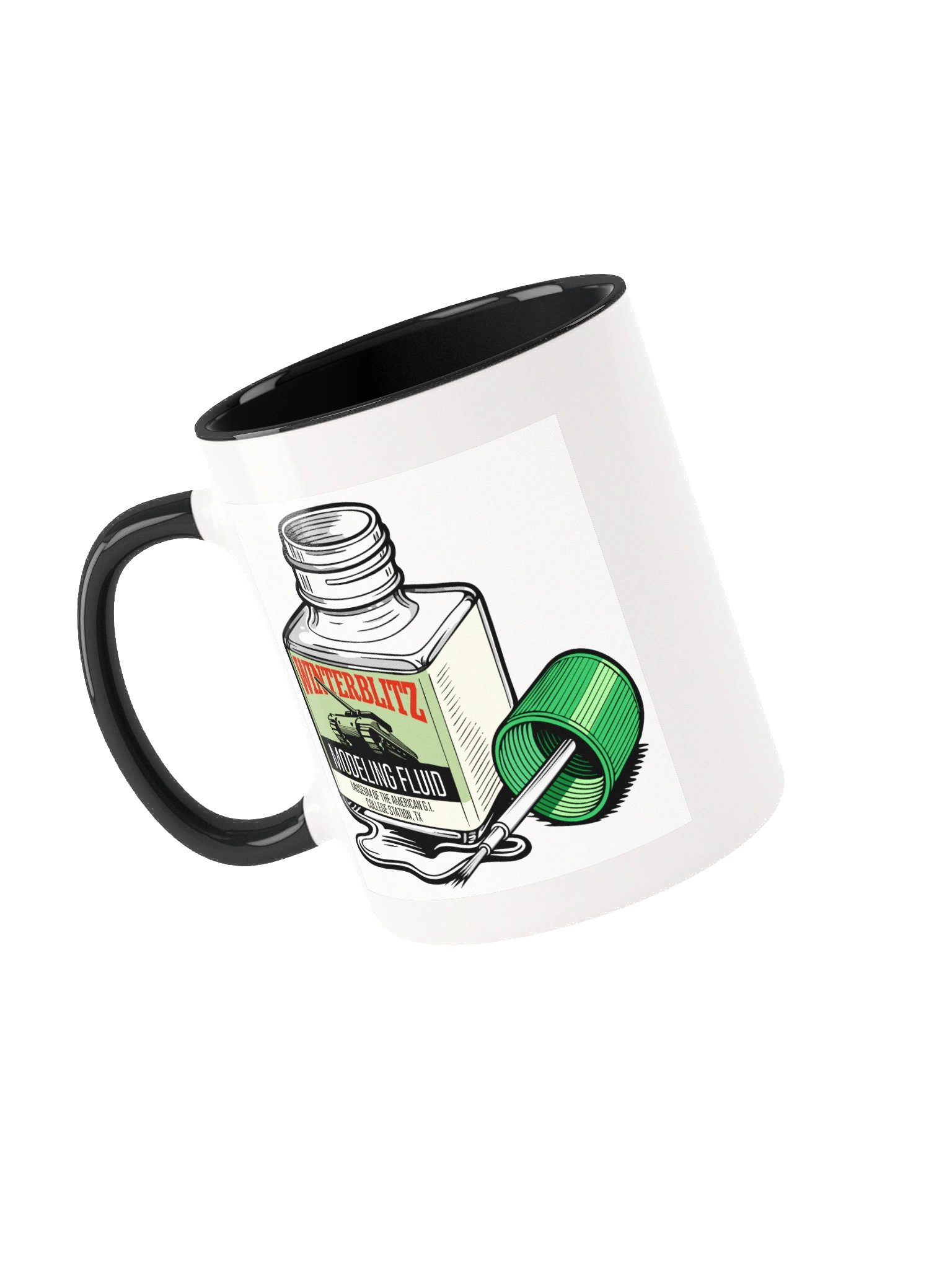 Winterblitz Modeling Fluid Coffee Mug (Black & White) product image (5)