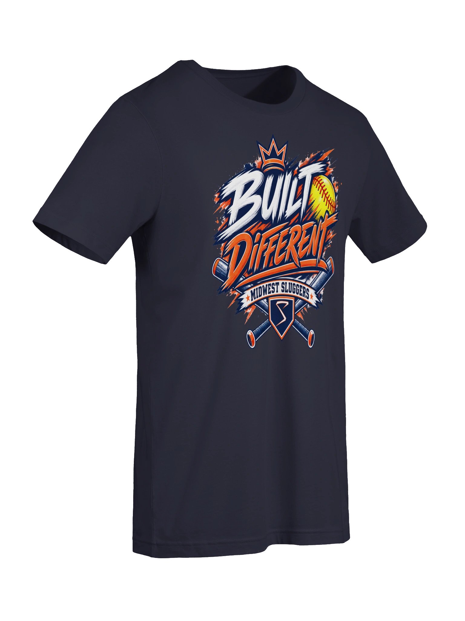 Built Different Crossed Bats Unisex Supersoft Tee product image (7)