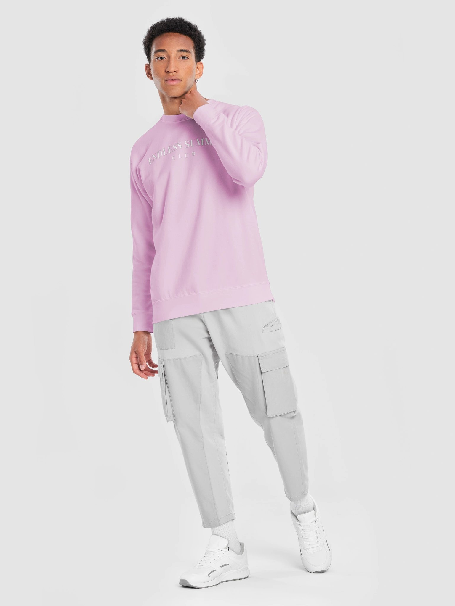 Endless Summer Club Arch Sweater Lavender / Pink / Light Blue product image (22)