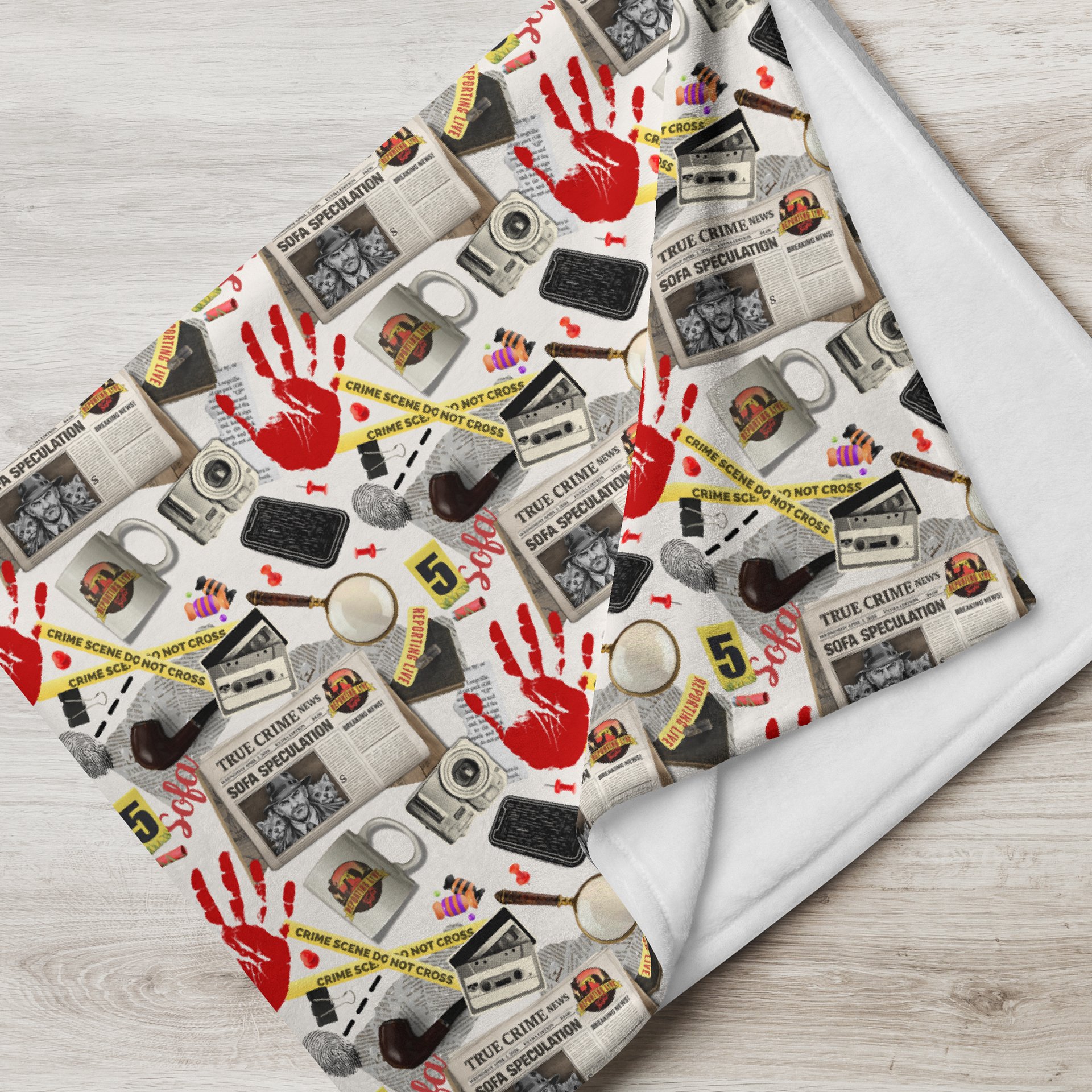 True Crime Throw Blanket Sofa Cringe Binge product image (5)