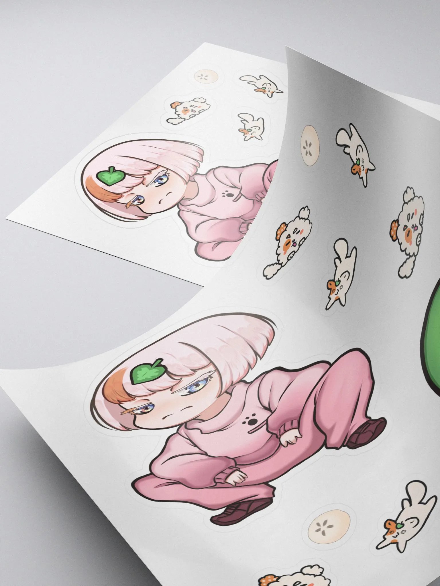 Squatting & Leaf Stickers product image (4)