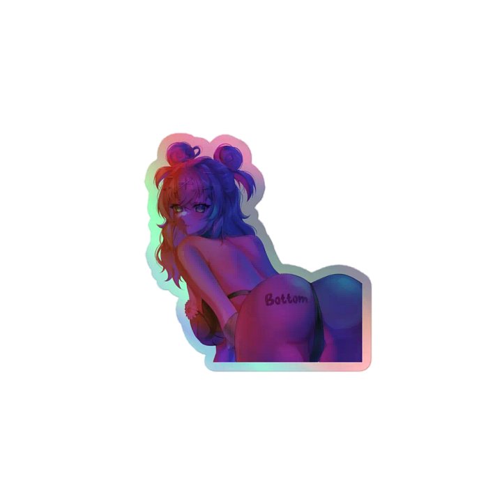 Bottom Frog Holographic Sticker product image (1)