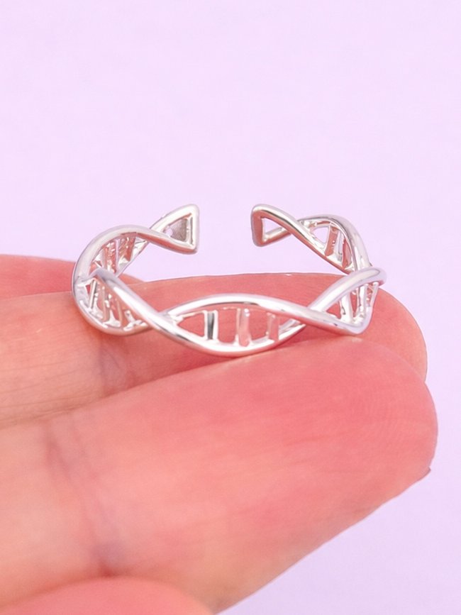Adjustable DNA Design Ring and Ear Cuff product image (1)