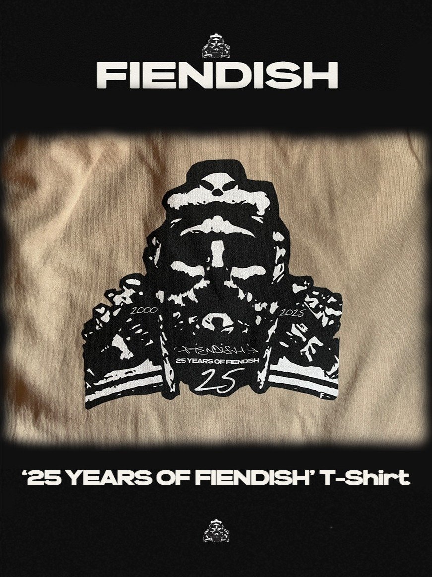 FIENDISH '25 YEARS OF FIENDISH' T-Shirt product image (5)