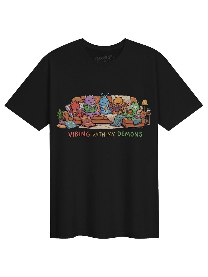 Vibing With My Demons Cozy Tee product image (3)