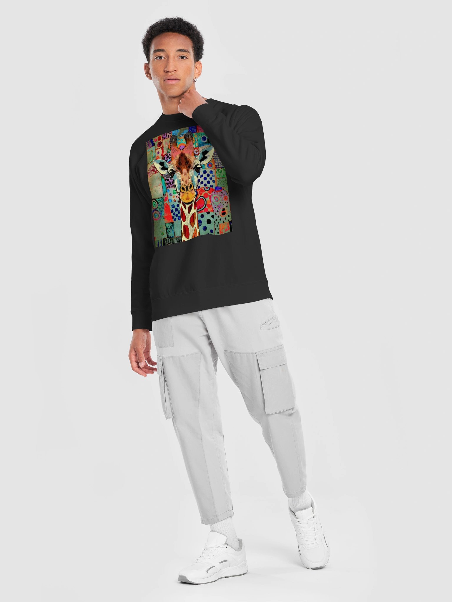 Colorful Giraffe Abstract Sweatshirt product image (82)
