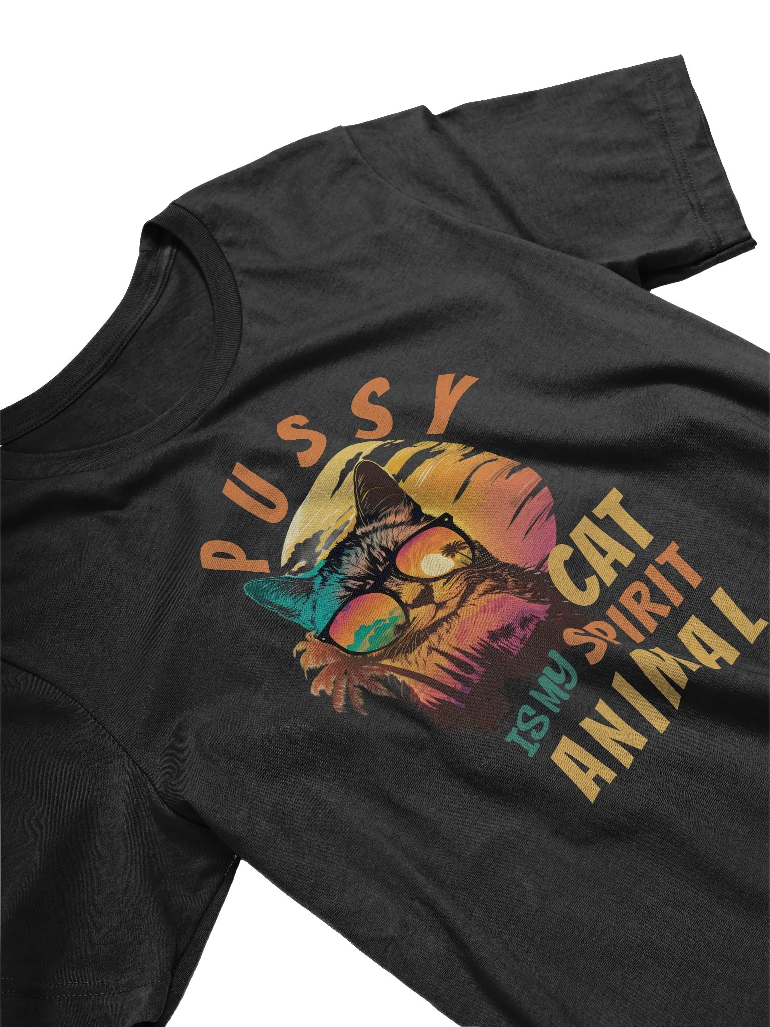 Pussy Cat is My Spirit Animal T-shirt product image (9)