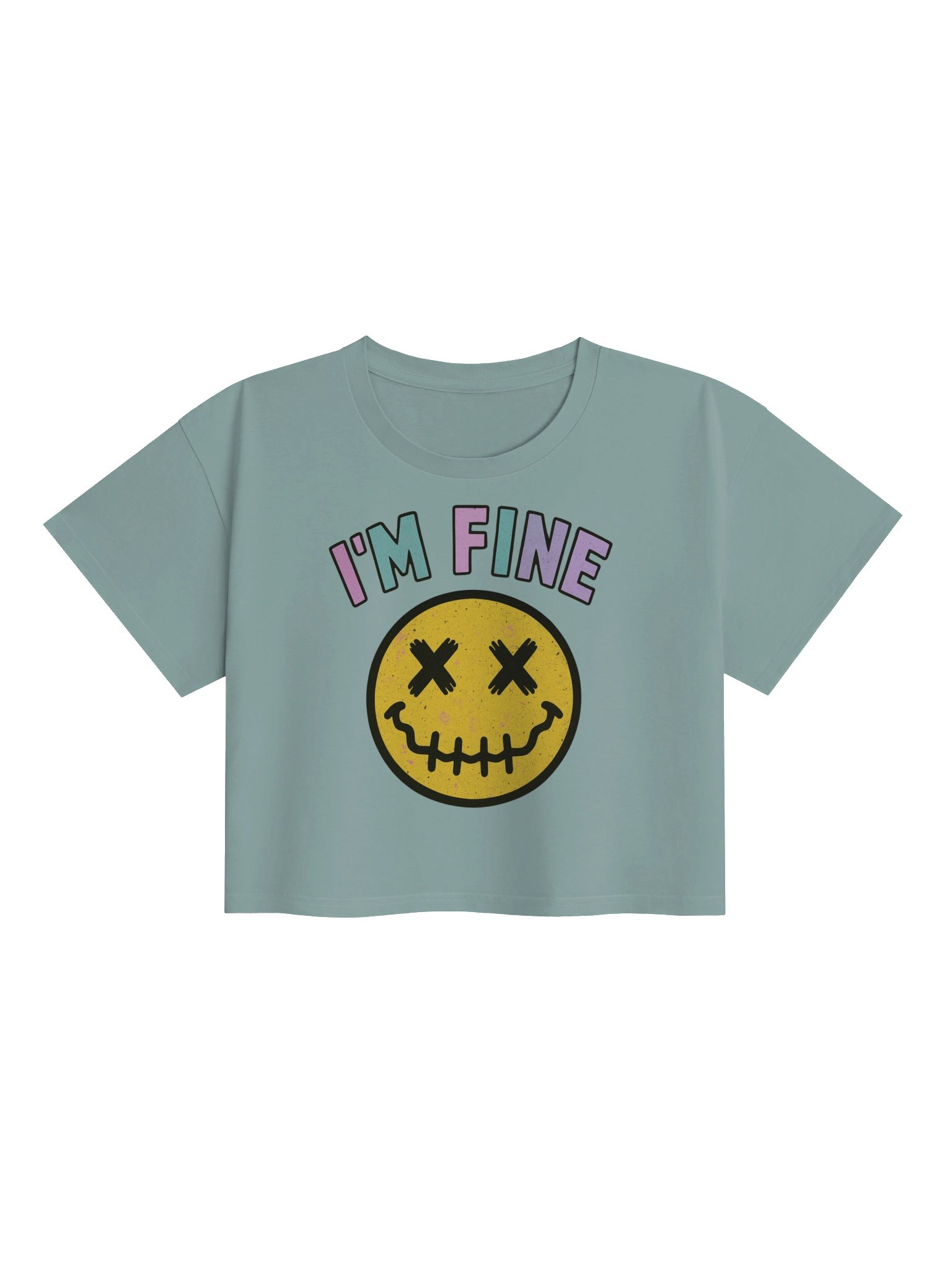 I’m Fine Smile Crop Top product image (2)