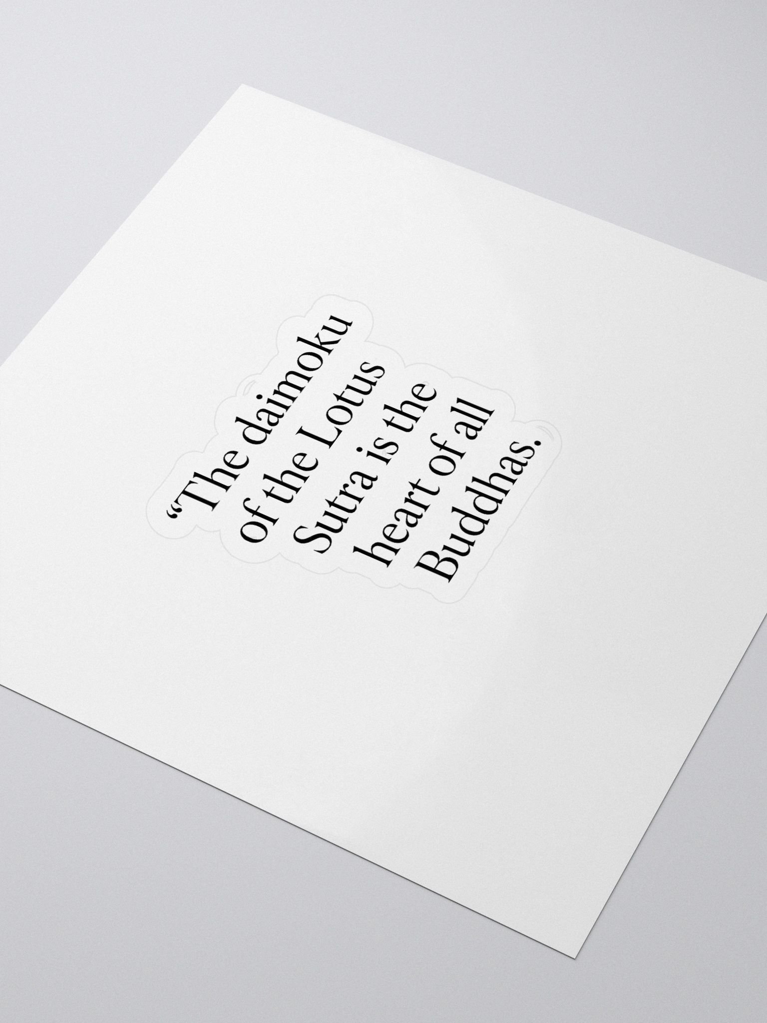 Daimoku Lotus Sutra Quote Sticker – Nichiren Buddhism Faith-Inspired Decal product image (3)