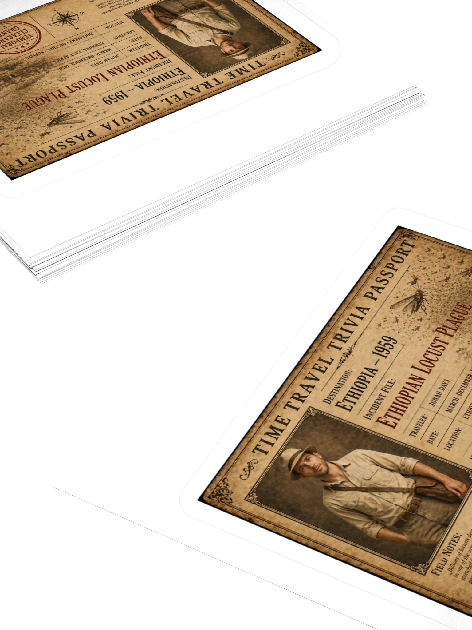 Ethiopia Locust Plague — 1959 Incident Passport Sticker product image (4)