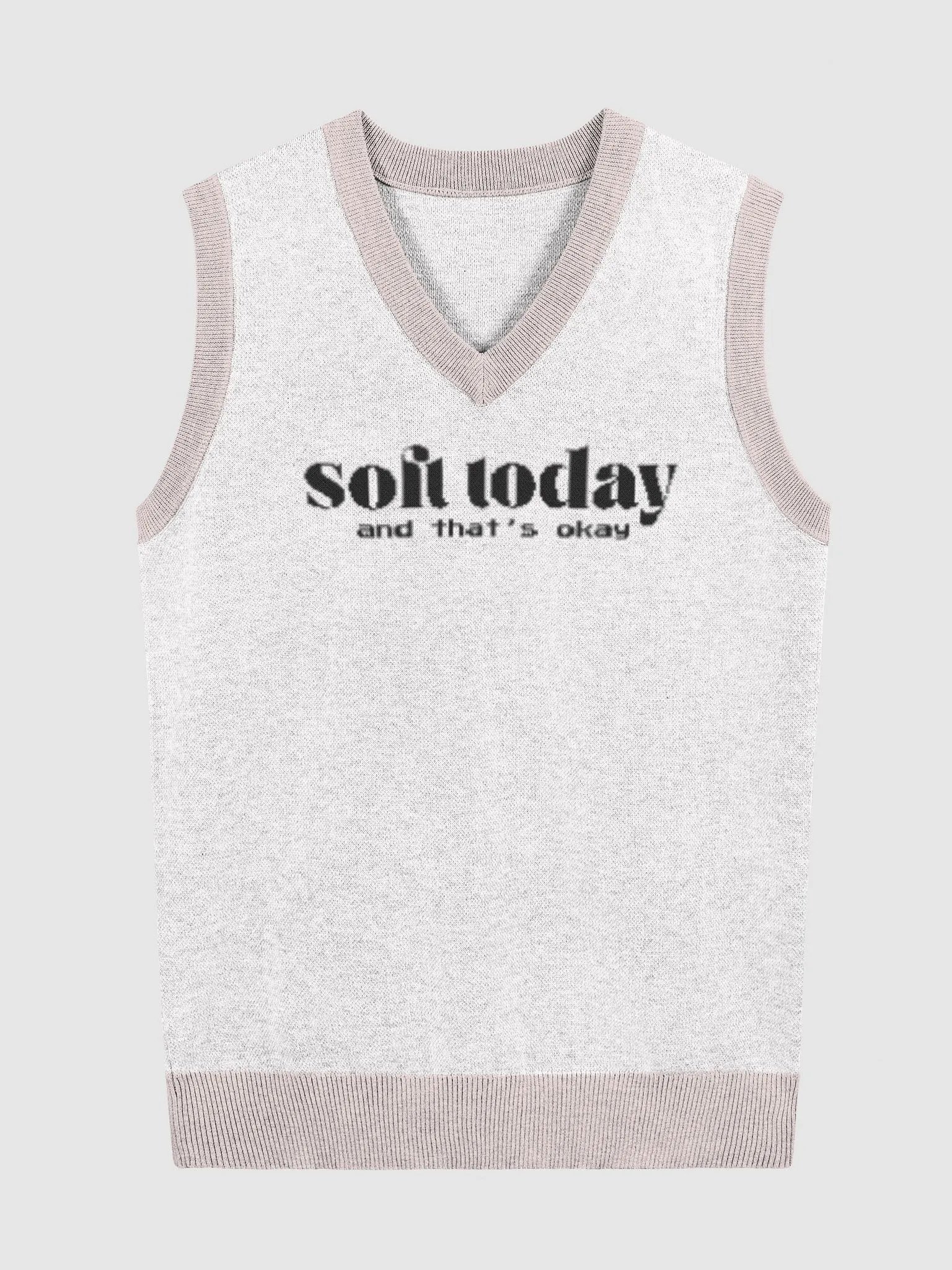 soft today & that's okay | sweater vest product image (1)