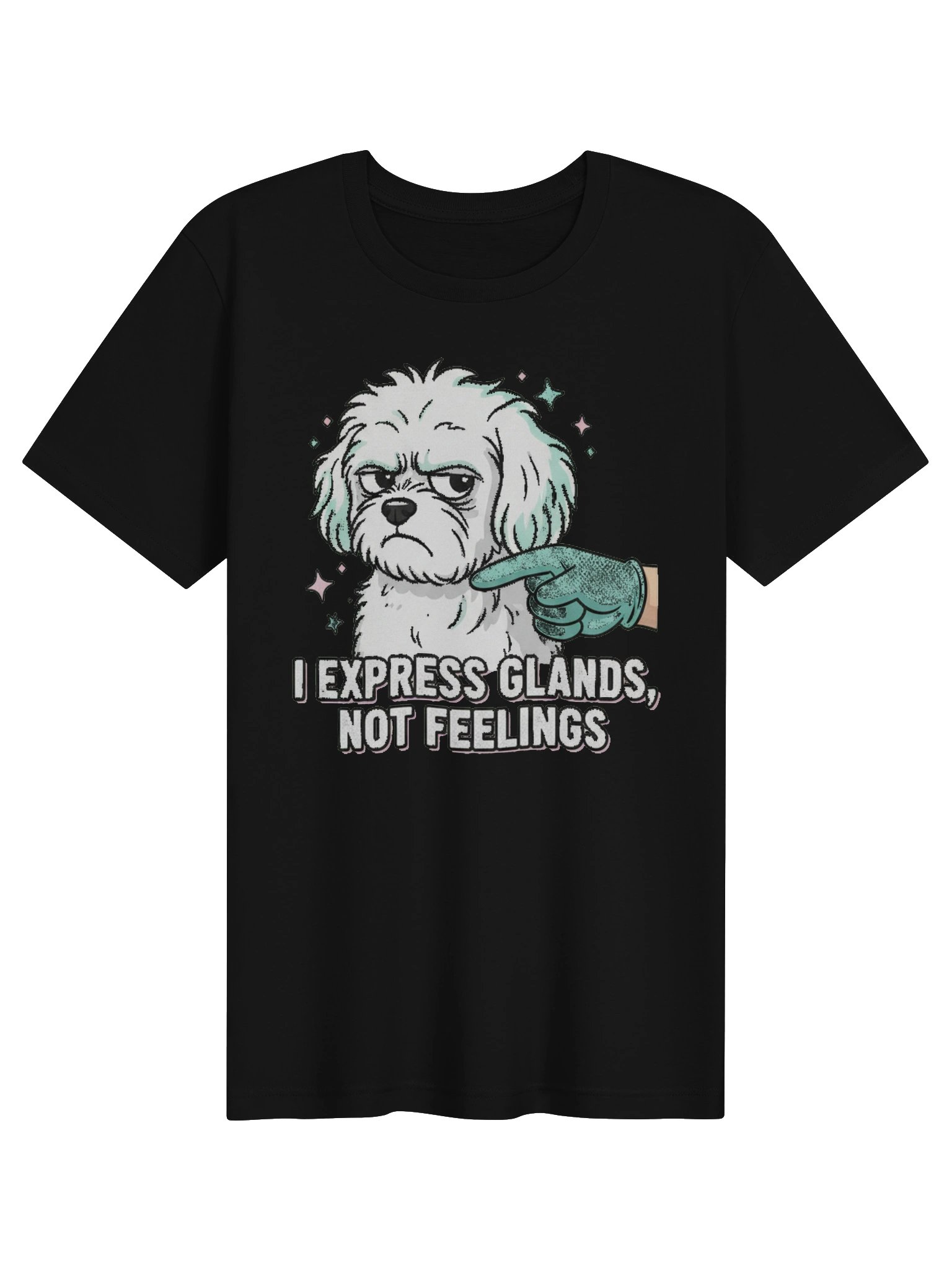 I Express Glands, Not Feelings Grumpy Pup Tee product image (1)