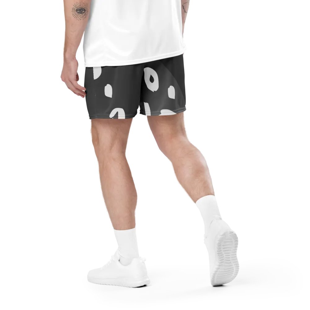 Grey Leopard Unisex Mesh Shorts product image (4)