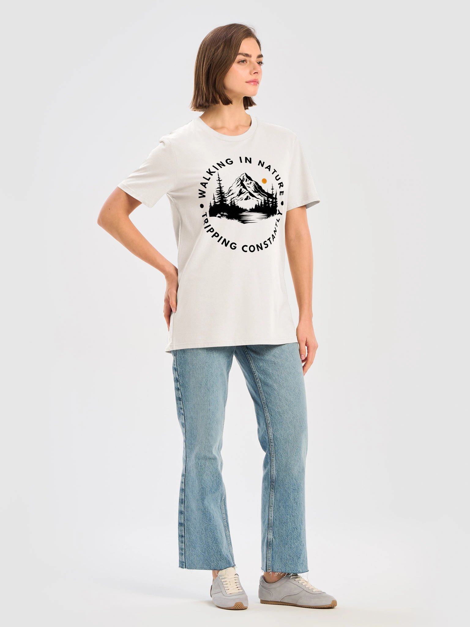 Walking in Nature, Tripping Constantly Organic Unisex T-Shirt product image (11)
