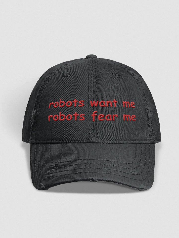 weird robot fishing hat red product image (2)