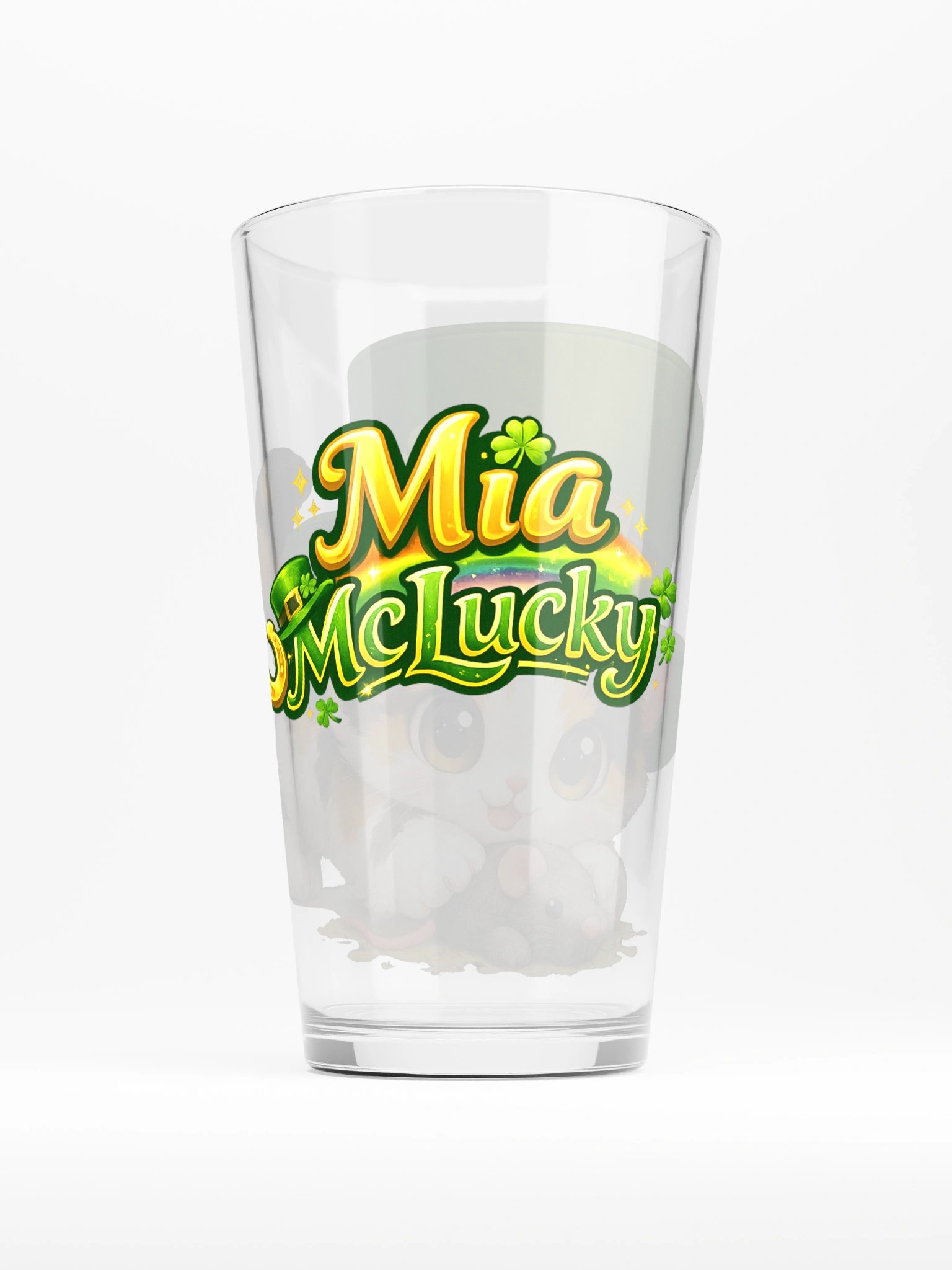 Mia McLucky Calico Kitty Pint Glass product image (2)