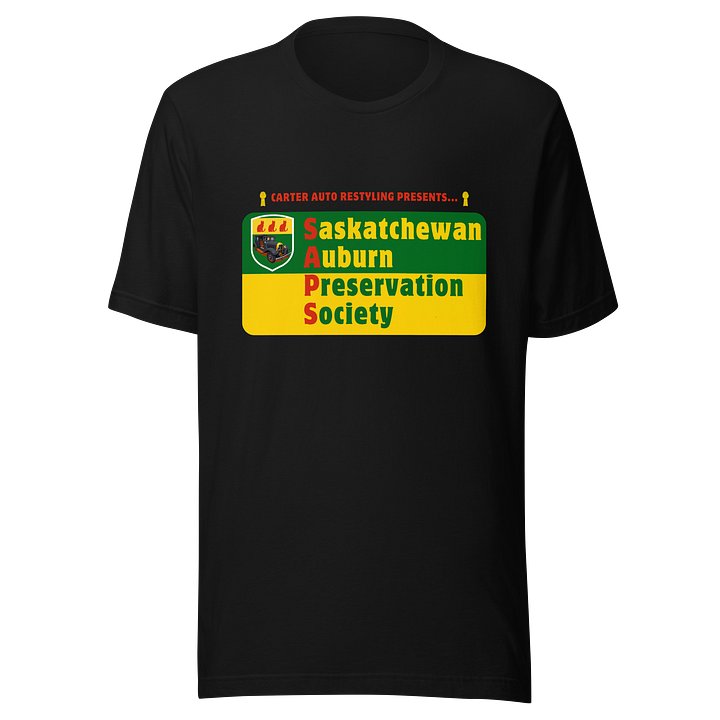 Saskatchewan Auburn Preservation Society T-Shirt Black product image (1)