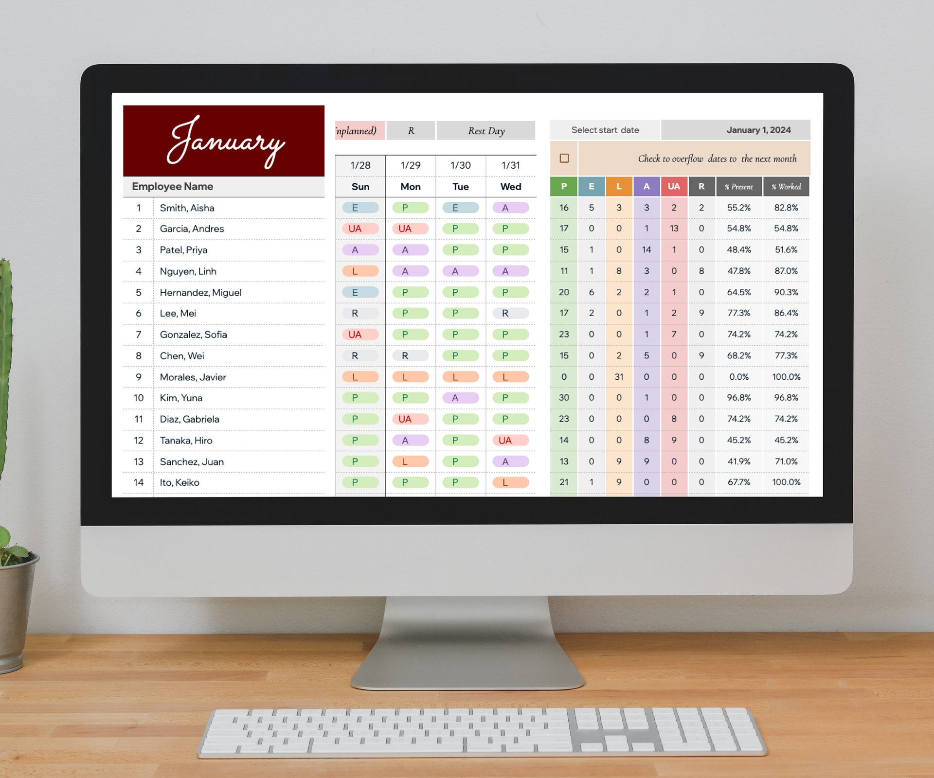 Employee Attendance Tracker & Dashboard product image (9)