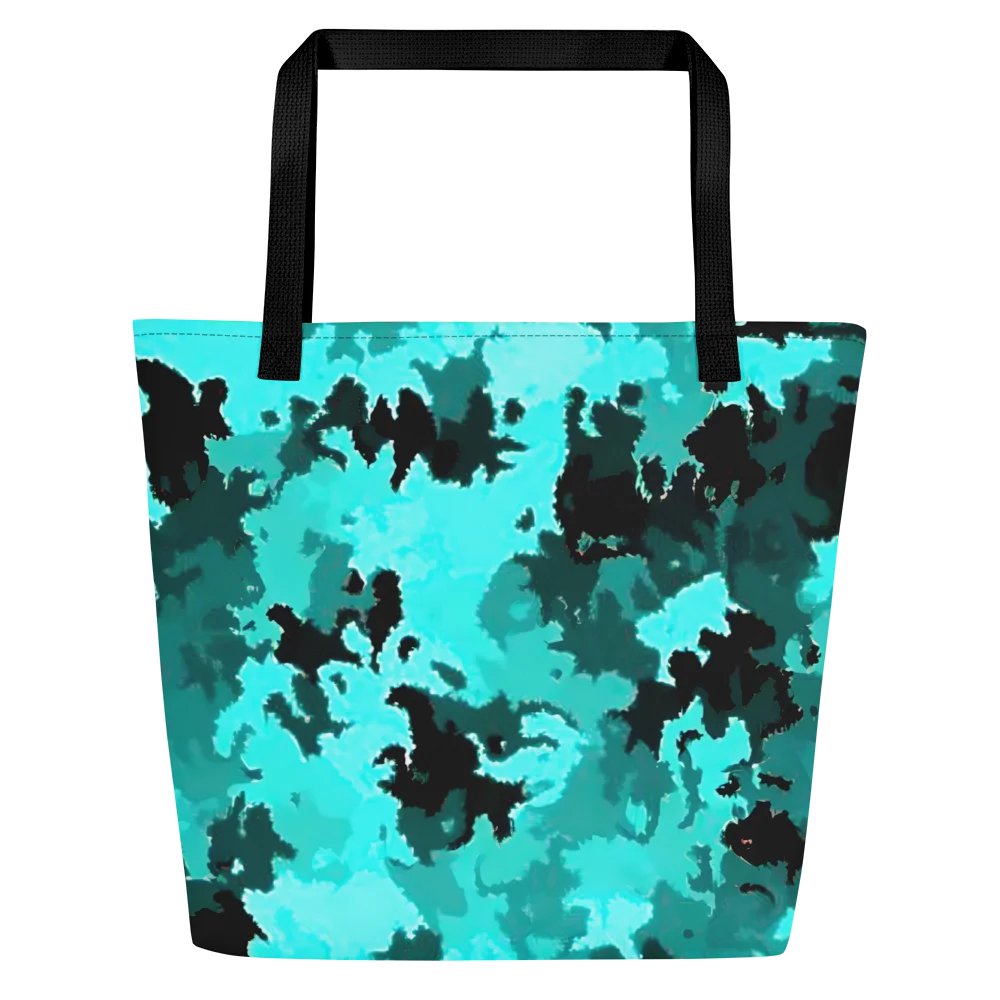 Turquoise Camo Chic Tote Bag product image (3)