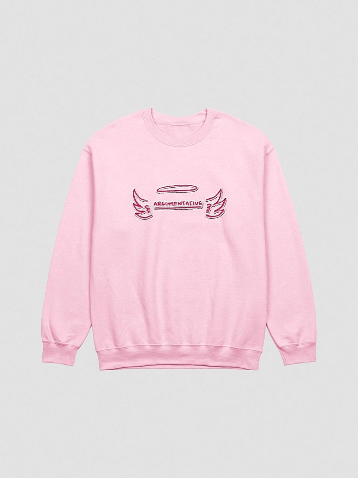 ANGELIC (lg. pink bubble design) embroidered crewneck product image (13)
