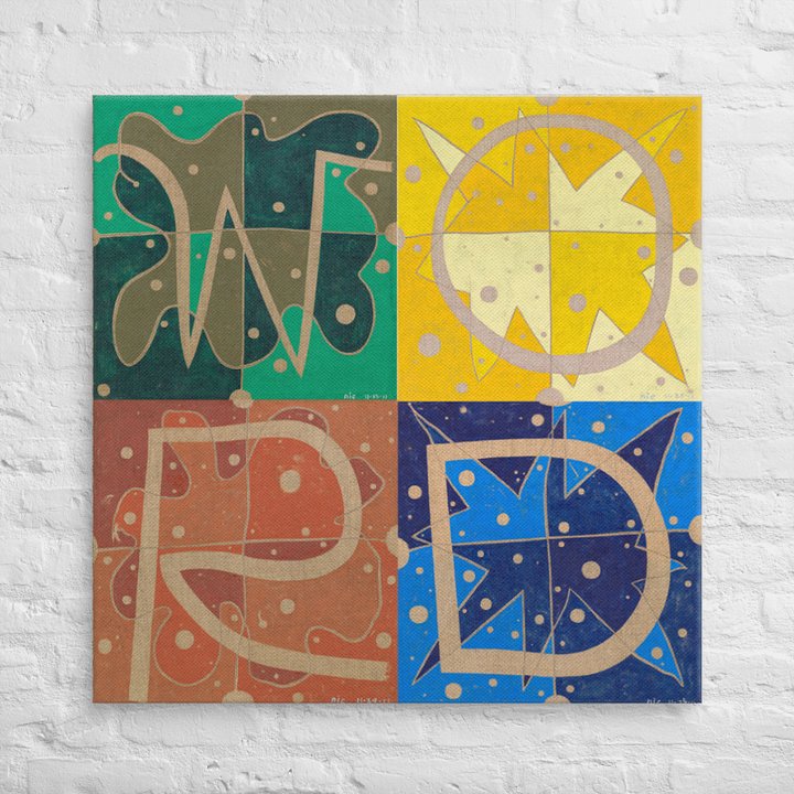W+O+R+D (2011) on canvas (36" x 36") product image (2)