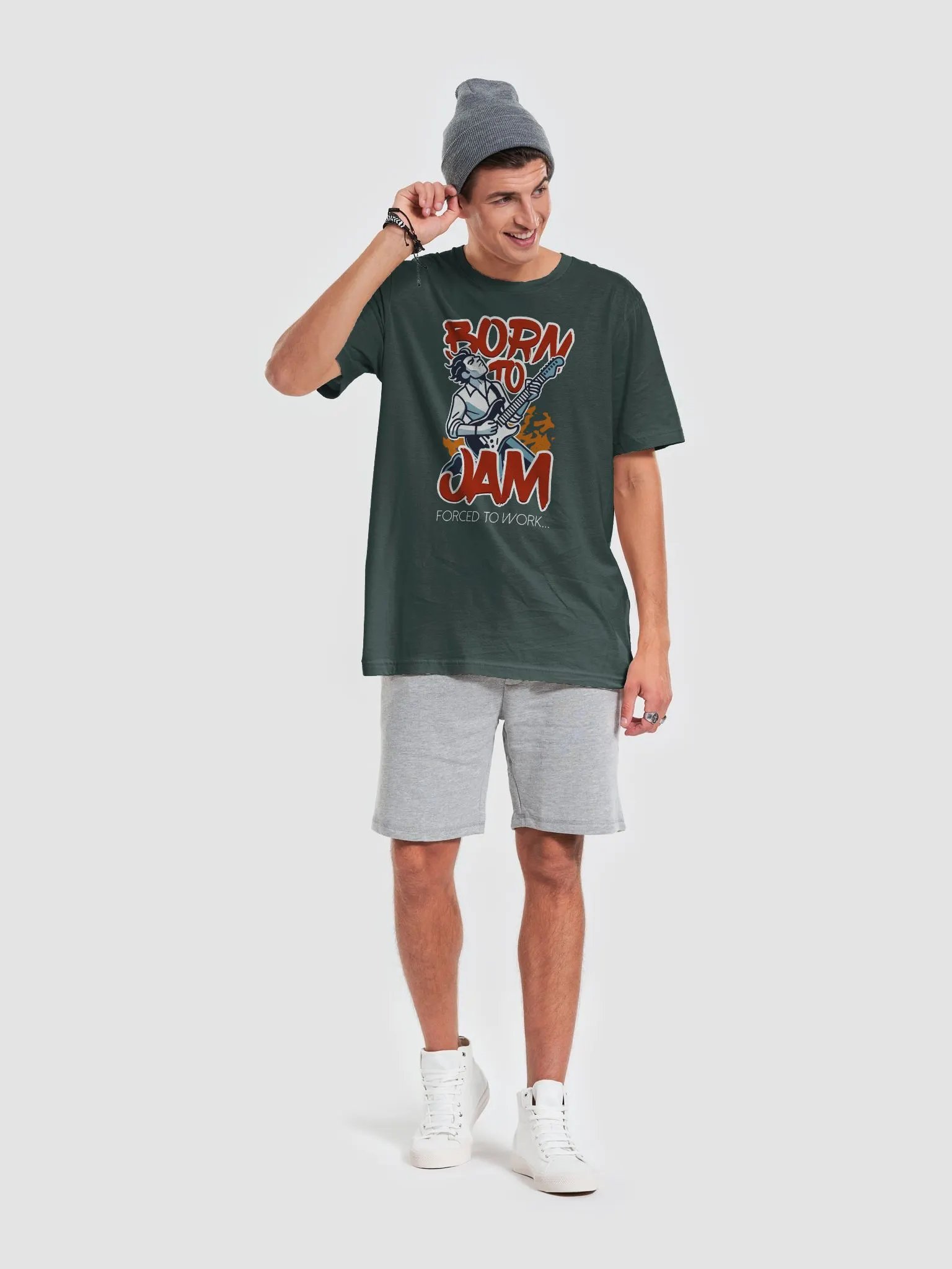 Born to Jam, Forced to Work T-Shirt – Perfect for Musicians Stuck in 9-to-5 product image (2)