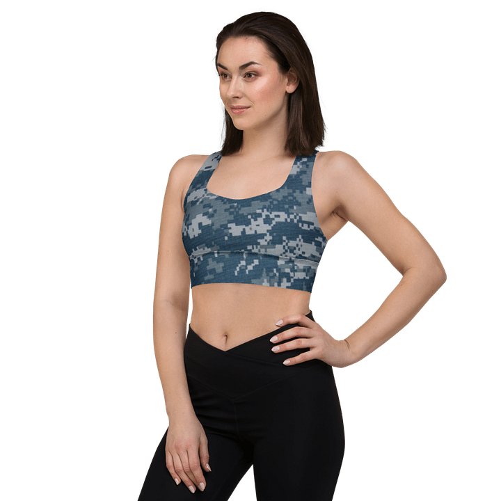 U.S. Navy Camouflage Longline Sports Bra product image (2)