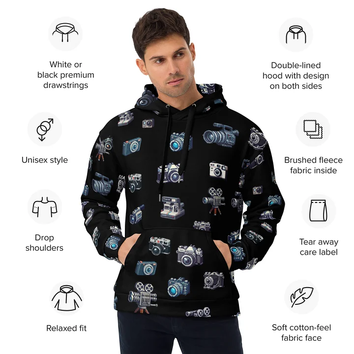 I Love Cameras - Printed Hoodie product image (2)