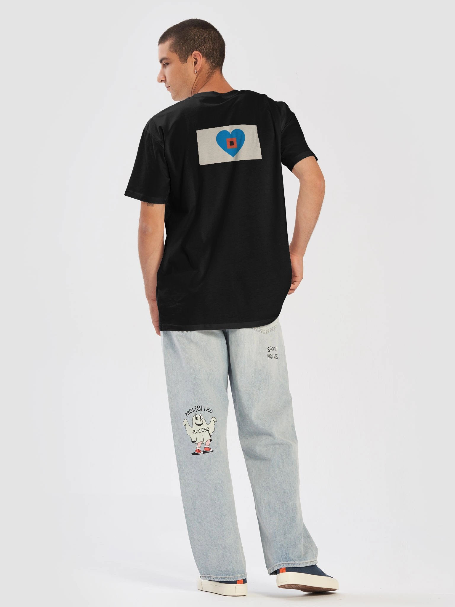 Ethereal Blue Heart Unisex T-Shirt product image (6)