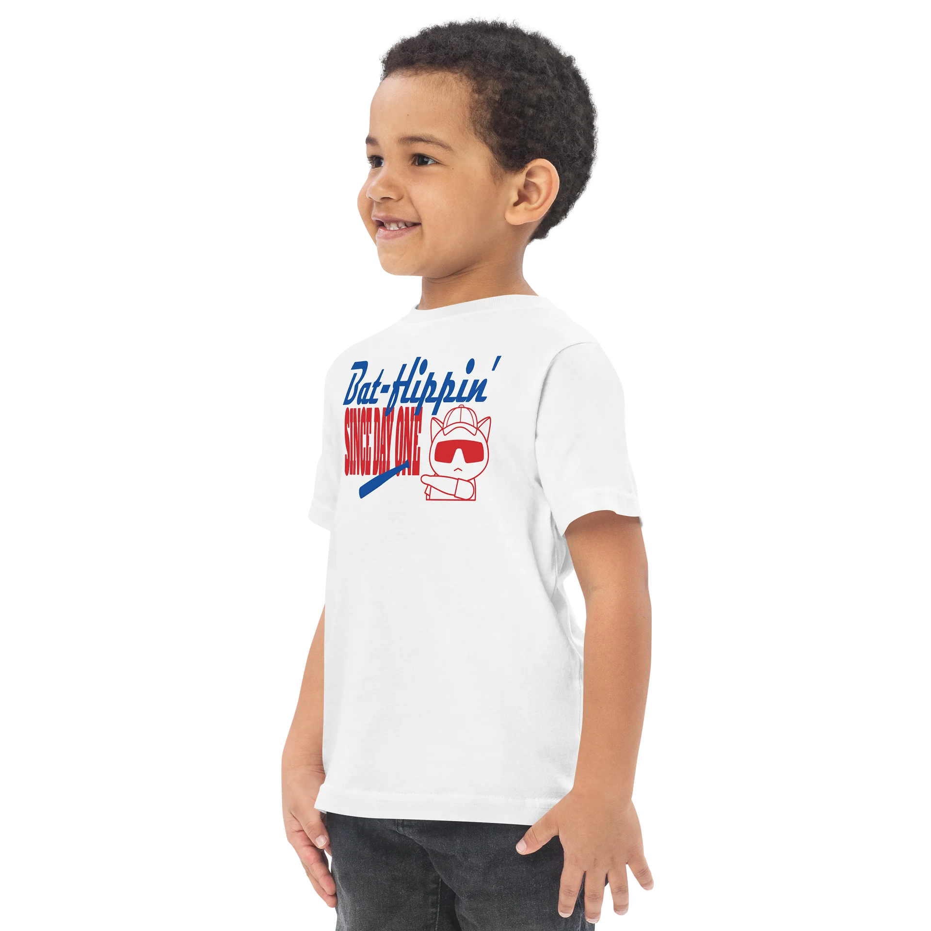Baseball Cat (Bat-flippin' Since Day One) - Toddler T-shirt product image (3)