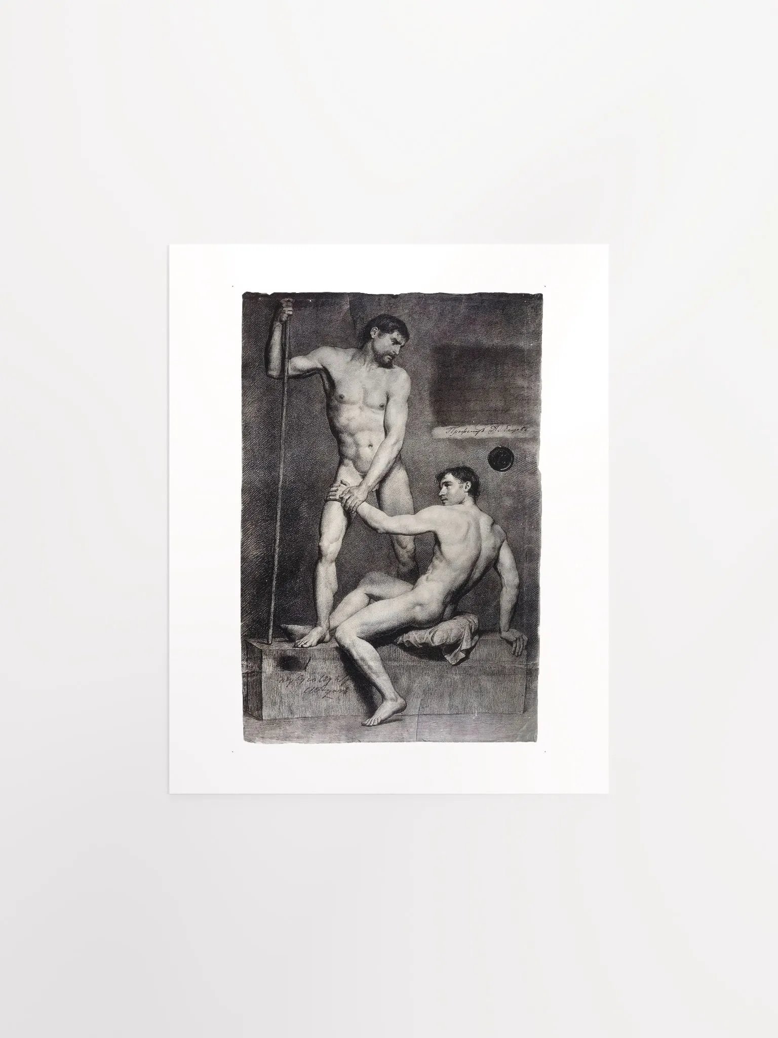 Male Nudes by Alexander Andreyevich Ivanov - Print product image (1)