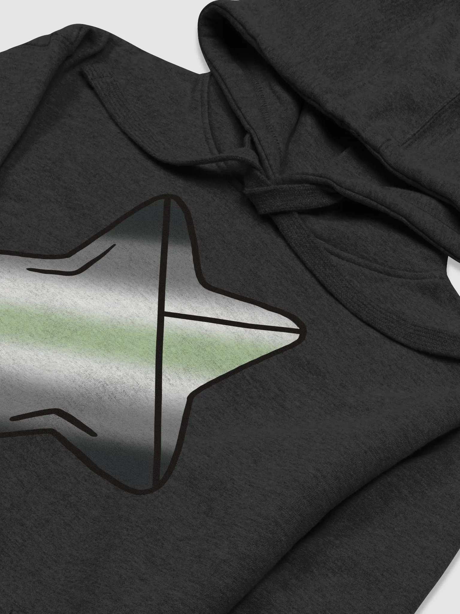 Agender Pride Folding Star Hoodie product image (24)