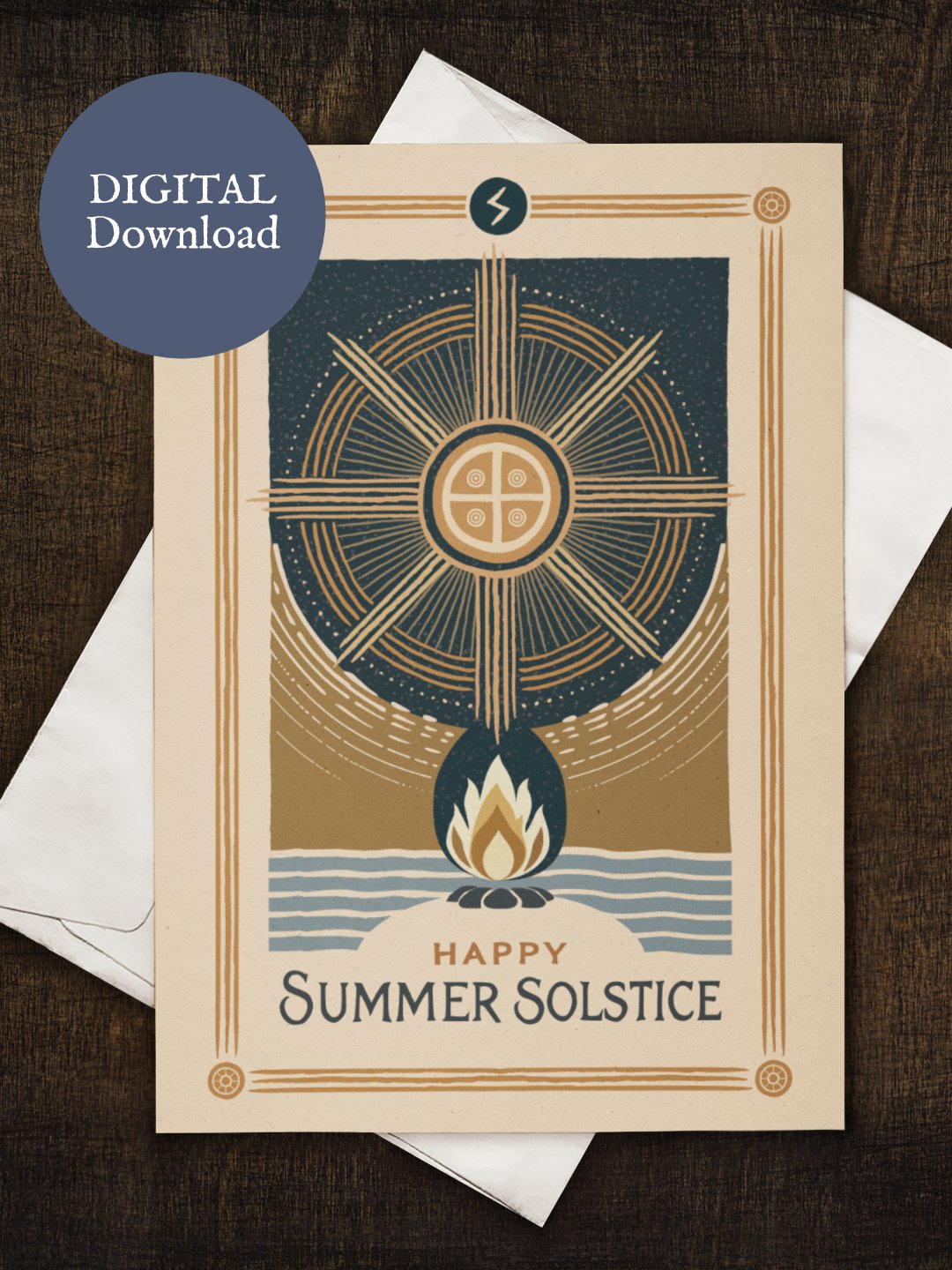 Norse Pagan Summer Solstice Digital Greeting Card product image (1)