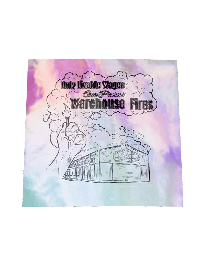Only Liveable Wages Holographic Sticker product image (1)