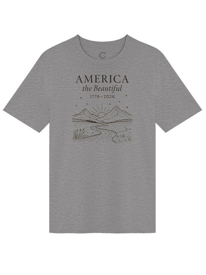 America 250: "America The Beautiful" Organic T-Shirt product image (2)