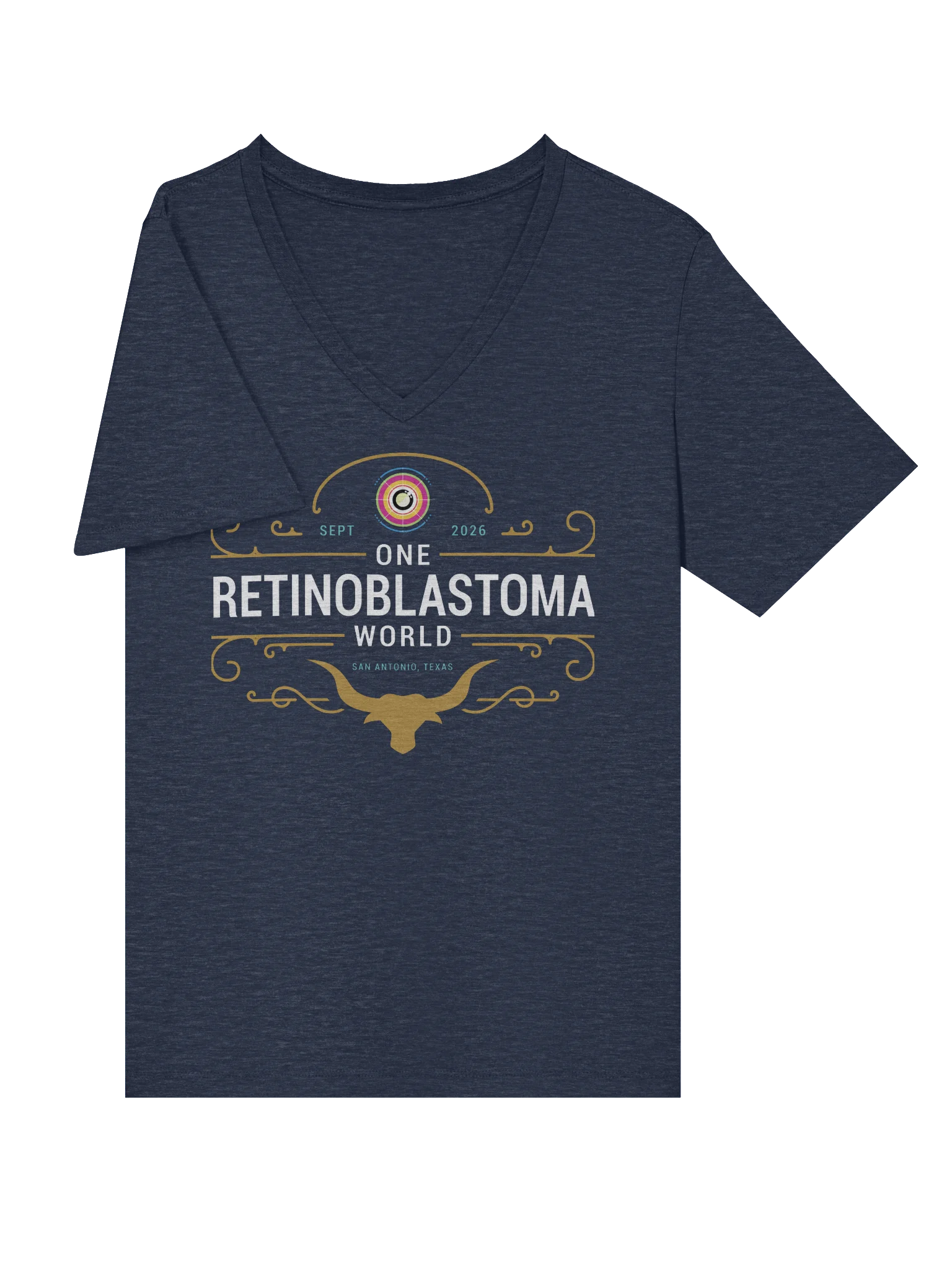 One Rb World 2026 Longhorn Design - Women's V-Neck Shirt product image (5)