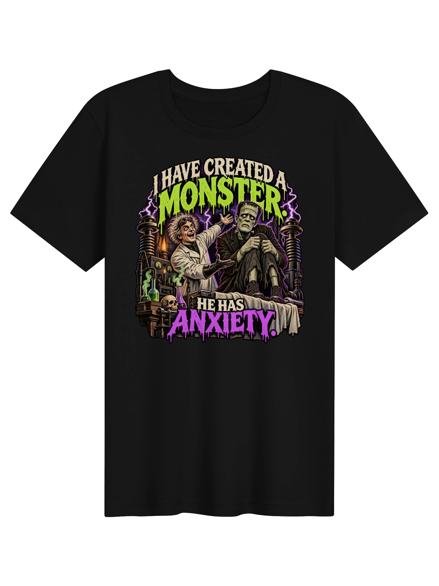 I Have Created a Monster Anxiety Horror Tee product image (3)