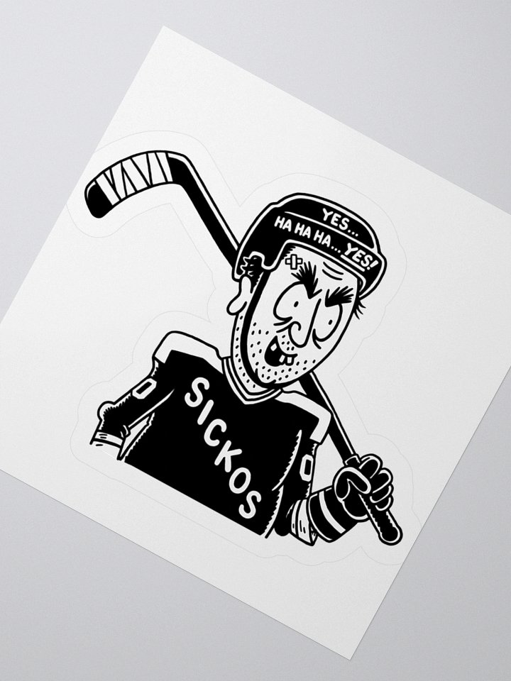 Sickos Hockey Player Sticker (3 Sizes) product image (2)