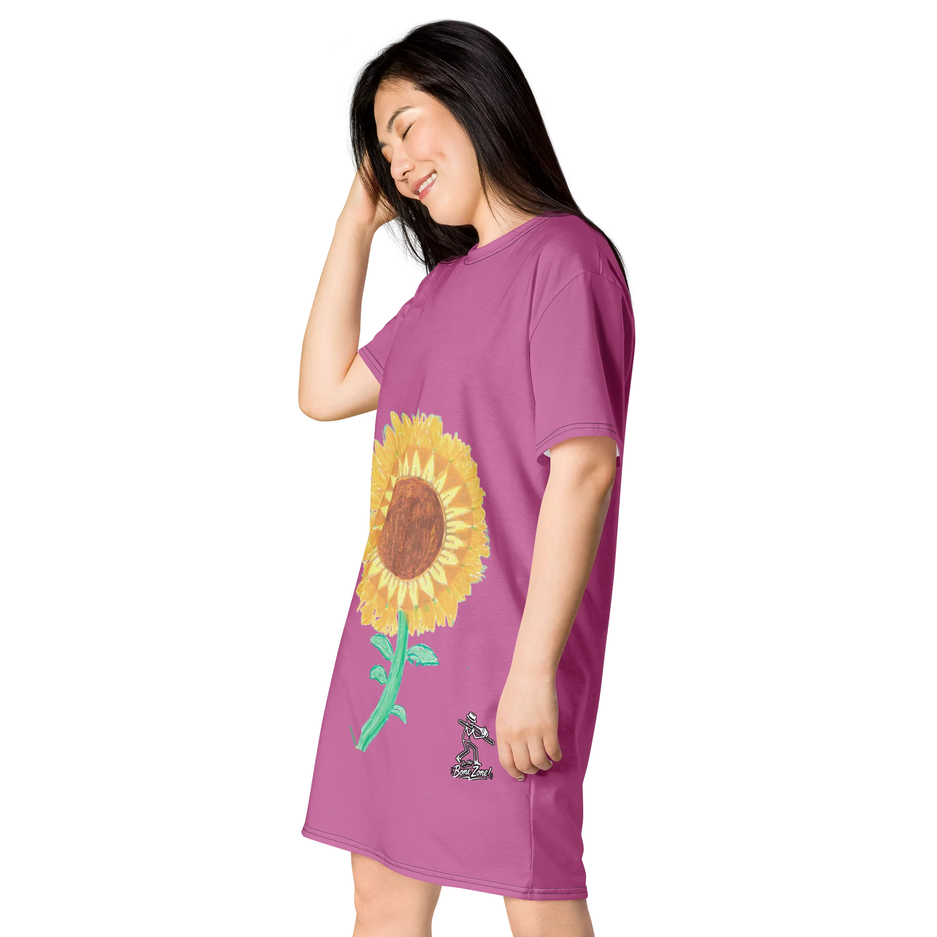 Sunflower Bloom T-Shirt Dress product image (3)