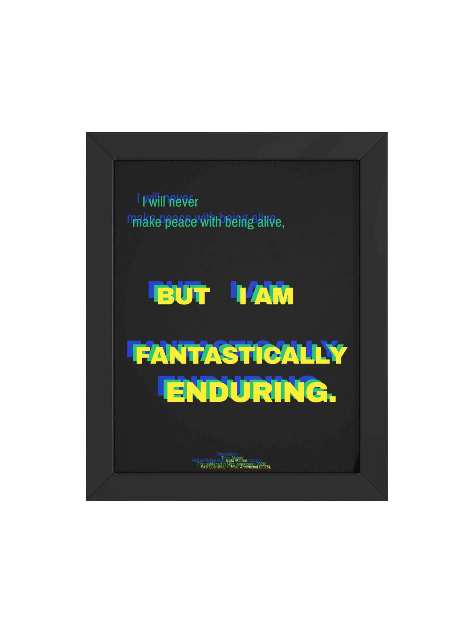 Framed Fantastically Enduring Print product image (42)