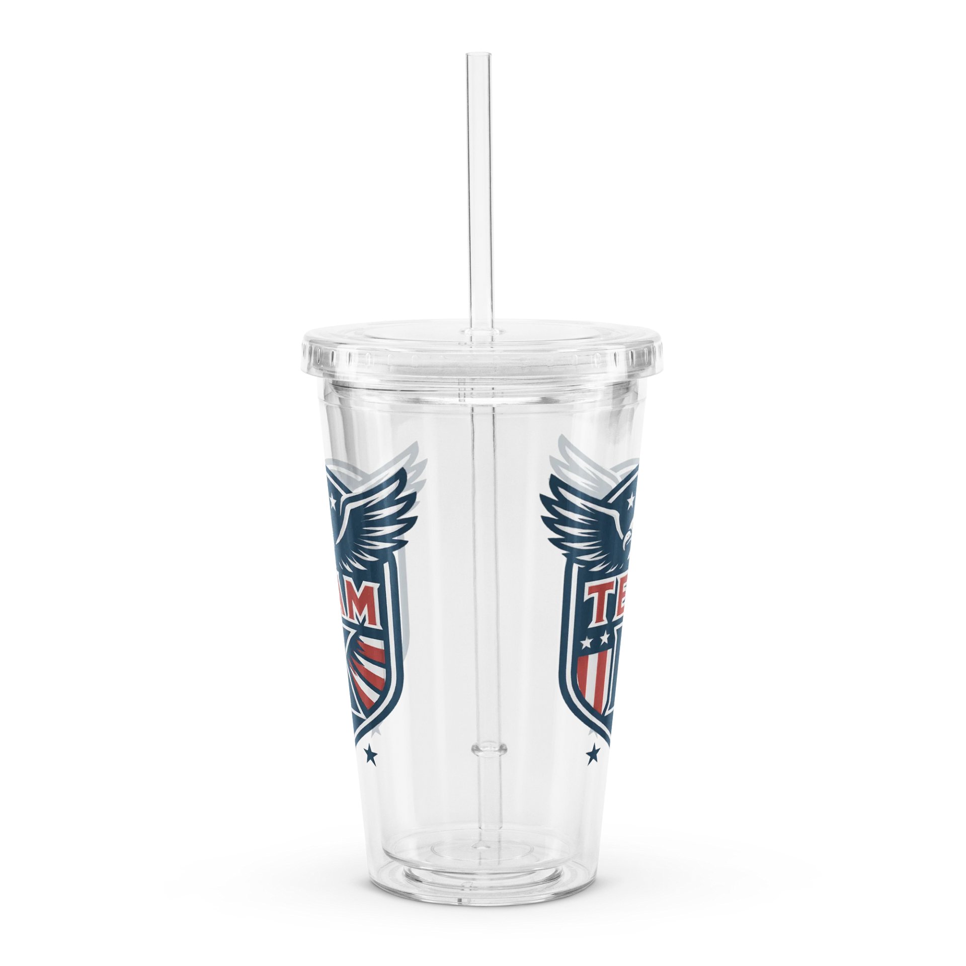 Team K USA Clear Plastic Tumbler product image (4)