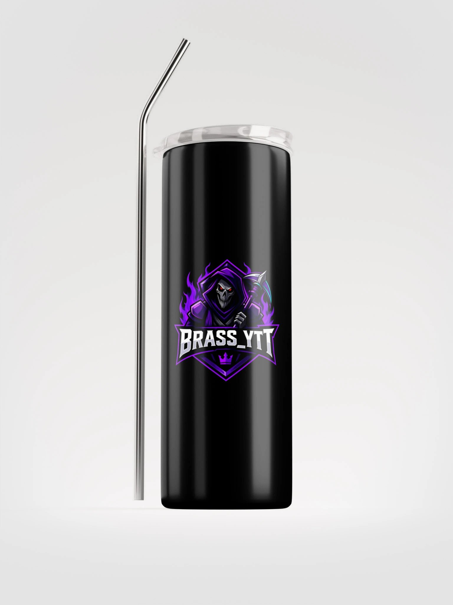 BRASS_YTT Stainless Steel Tumbler with Straw | Motiv 3 product image (1)