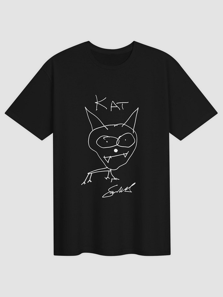 The "KAT" lightweight t-shirt (white sharpie) product image (1)